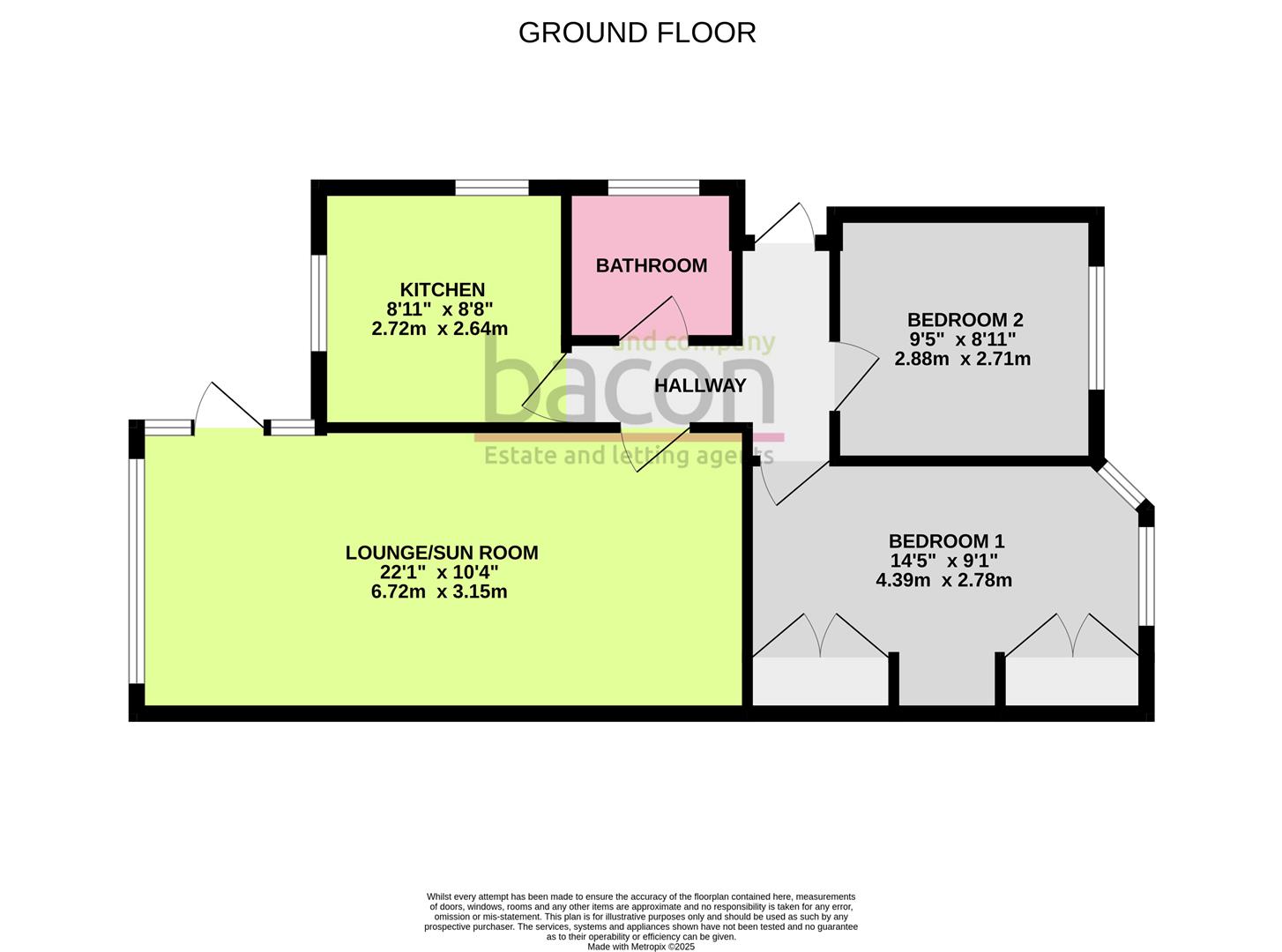 Floor Plan | Bungalow - Semi Detached | Cheviot Road, Worthing | For Sale